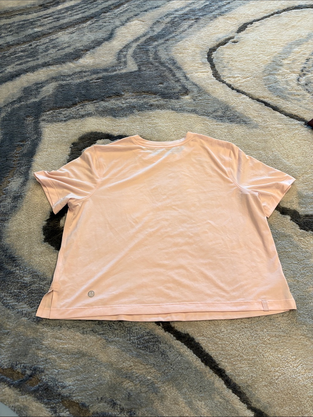 lululemon athletica pale pink crew neck tee